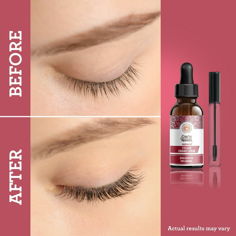 GURU NANDA Natural Eyelash Enhance Serum with Dropper & Brush - 2