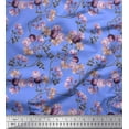 thumbnail image 1 of Soimoi Rayon Fabric Leaves & Peony Floral Decor Fabric Printed Yard 56 Inch Wide, 1 of 3