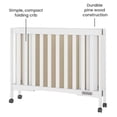 thumbnail image 3 of Cuna Abatible de Madera Foundations Mini London Color Crema, 3 of 5