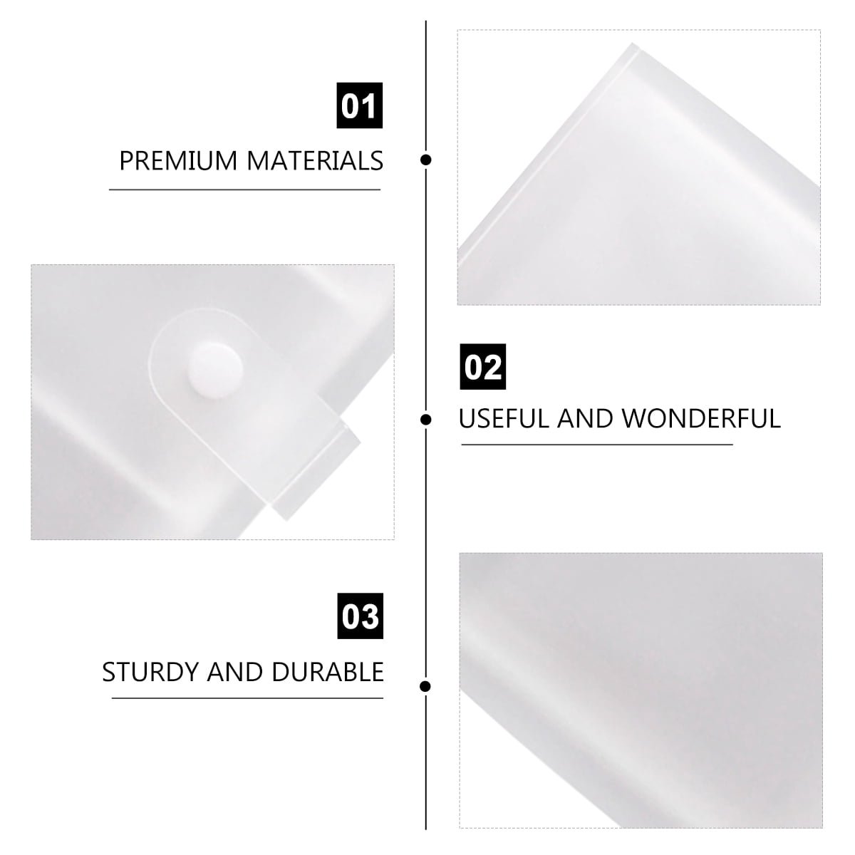 4 Pcs 120 Slots Name Cards Case Business Book Plastic Holder Clear Portable Storage