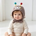 thumbnail image 5 of Mnyotv Baby Earflap Bonnet Hat Soft Warm 3D Cartoon Cap Infants Winter Hats for Boys Girls, 5 of 8