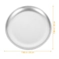 thumbnail image 2 of Plato de acero inoxidable para servir buffet, plato de almacenamiento para aperitivos y postres, plato para servir carne, 2 of 6