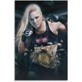 thumbnail image 1 of PPHAOSHO Ronda Rousey Professional Wrestler Poster frameless Painting Canvas Wall Posters Art Picture Print Modern Home Decor 8x12inch, 1 of 7