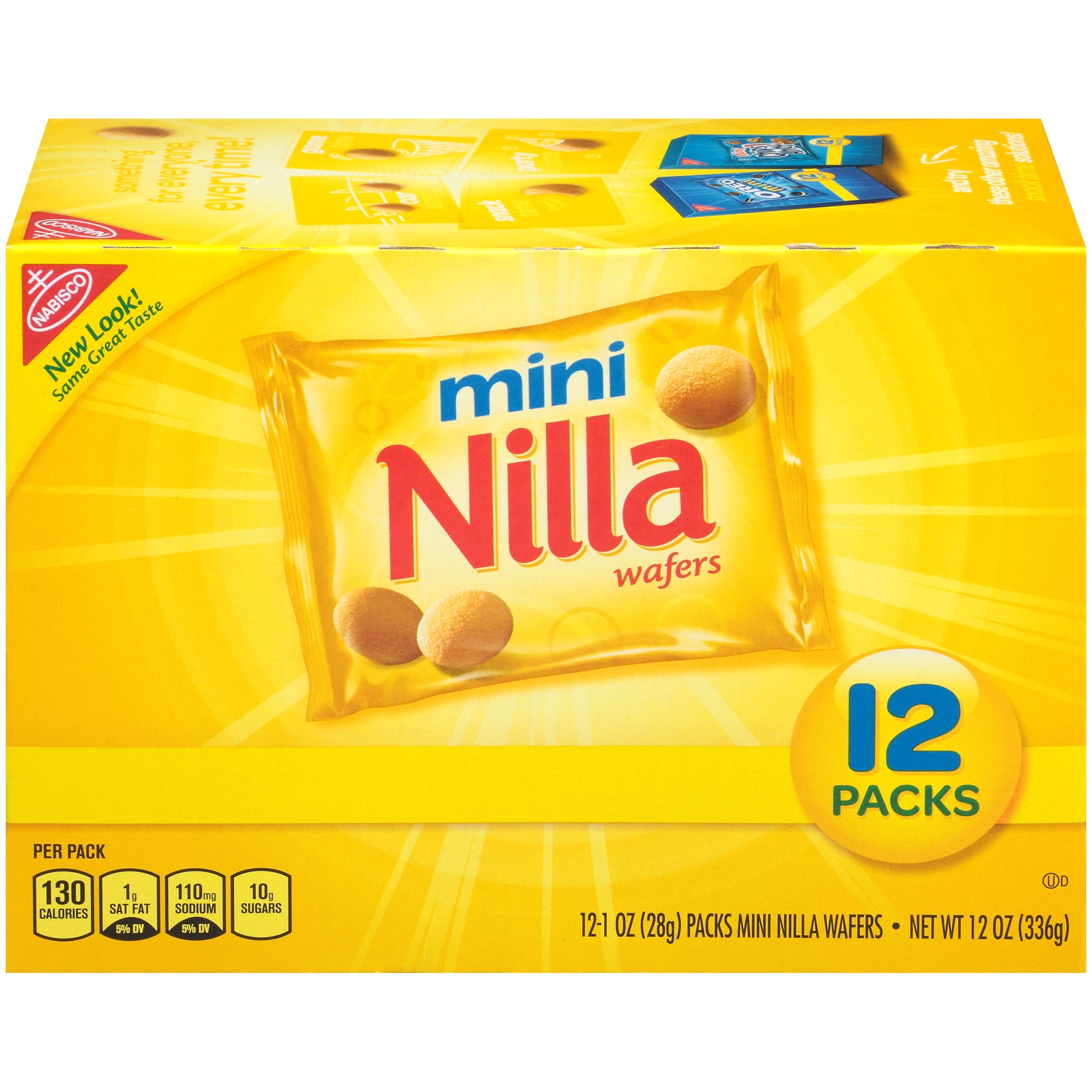 Nabisco Mini Nilla Wafers, 1 Oz, 12 Count - Walmart.com