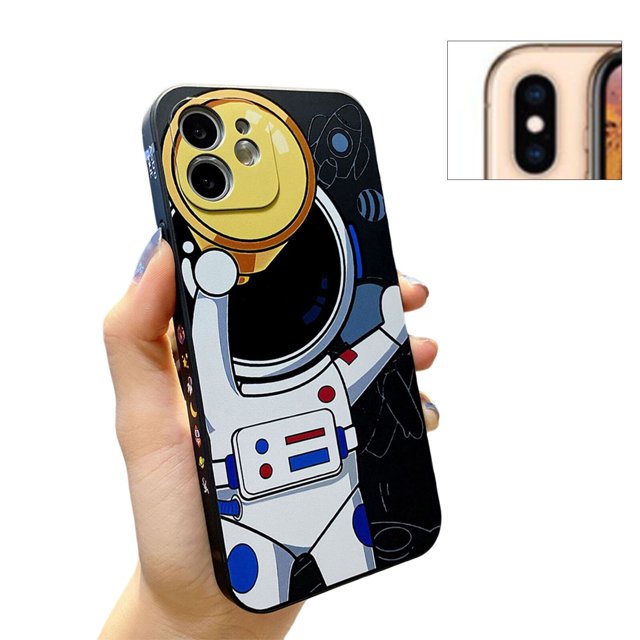 pitrice Blue Black Cell Phone Covers Drop Protective Heigh Lens Protection for Iphone XS Max/XR/X/XS