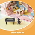 thumbnail image 3 of Minkissy 2Pcs Black Pla Mini Computer Gaming Chair for Display Case Realistic Design Tabletop Decor, 3 of 8