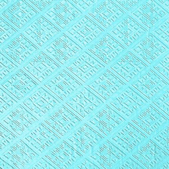 Ahgly Company Indoor Square Solid Light Blue Modern Area Rugs, 5' Square