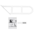 thumbnail image 5 of 26" Handrails for Outdoor Steps, U Shaped Handrail for 1-3 Steps, Max 440.92 lbs, 5 of 13
