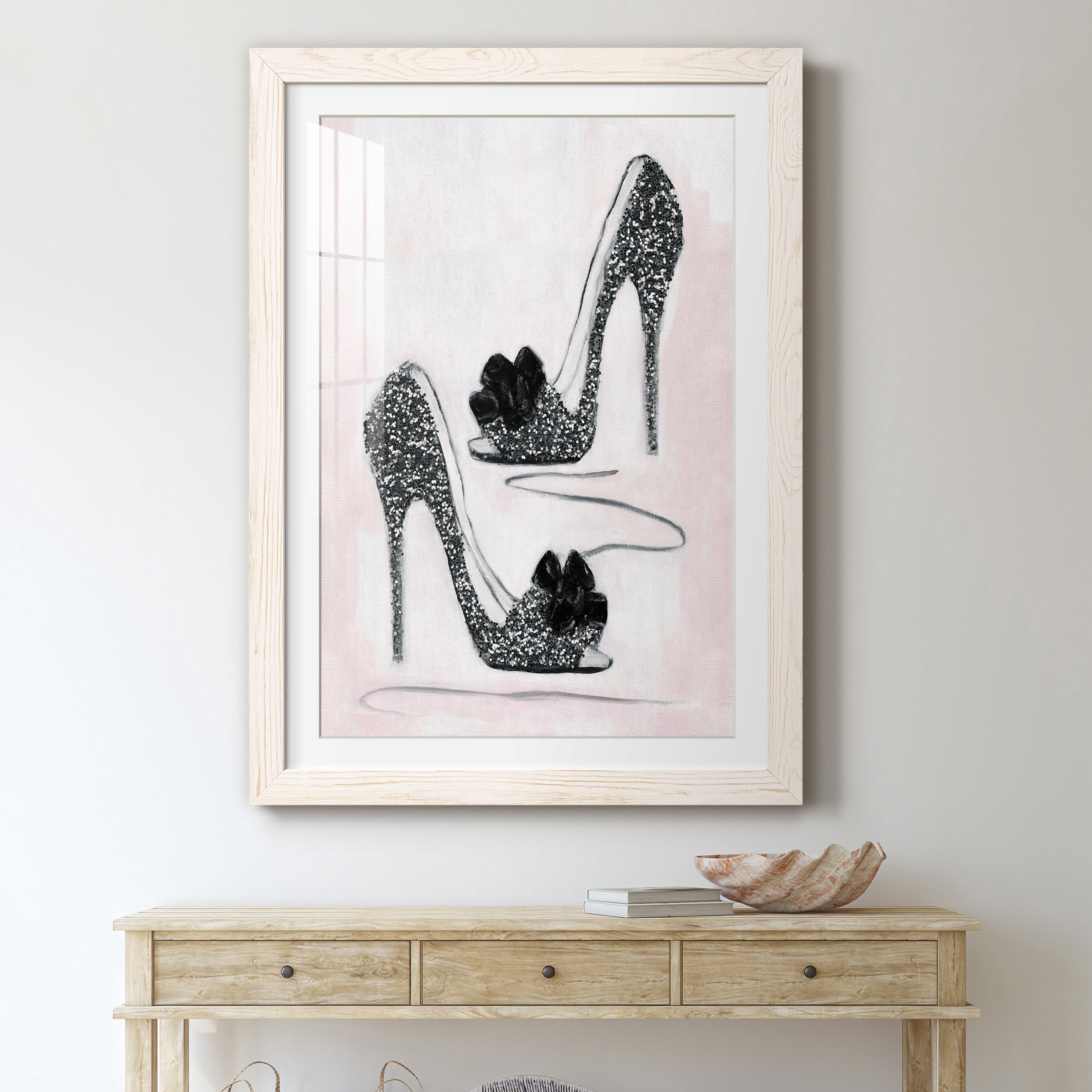 Shoes That Dazzle I - Premium Framed Print - Distressed Barnwood Frame - Ready to Hang
