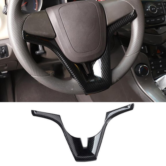 Carbon Fiber Steering Wheel Strip Cover for Cruze 2010-2016