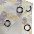 thumbnail image 4 of Ambesonne Fruits Grommet Curtain, Exotic Pineapple Tropics, 50" x 72", Marigold Dimgray, 4 of 6
