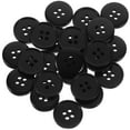 thumbnail image 2 of Raindrops 100 Large Black Resin 4 Hole Coat Buttons 18mm, 2 of 7