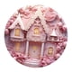 thumbnail image 2 of Letrero de puerta acrílico con diseño de castillo rosa 3D para San Valentín, ideal para decorar la pared de Navidad. Estilo C, 2 of 9