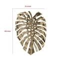 thumbnail image 5 of Benjara Linzo 19" Aluminum Wall Hanging Bowl- Monstera Leaf- Bright Gold Finish, 5 of 5