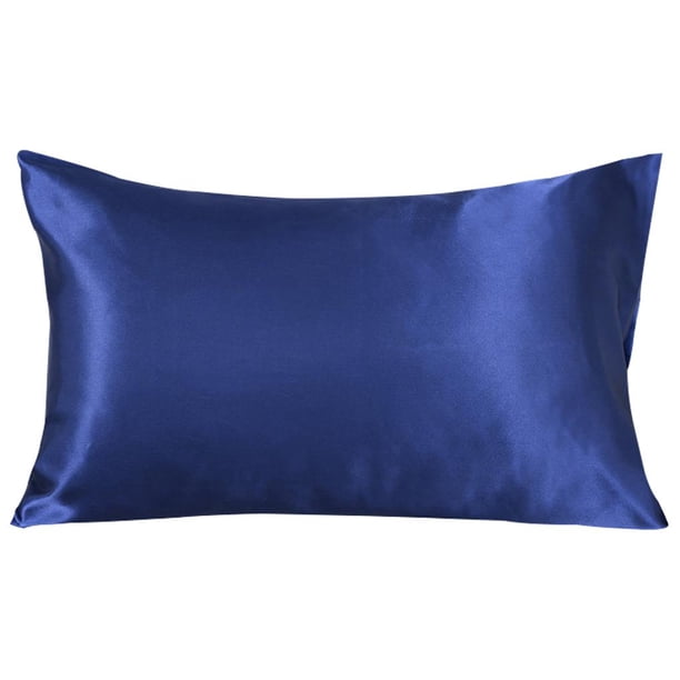Cateissary Funda de almohada simple para casa, apartamento, hotel, funda de almohada, funda de almohada de cama de color sólido Juegos de cama Azul Cateissary HA000545-04B