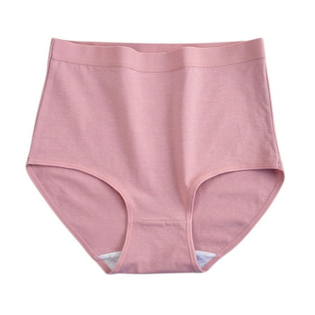 GHSOHS Womens Underwear Pantys Women High Waisted Underwear Womens Briefs Underwear Women s Solid Lifting Large Size Large Elastic Breathable Comfortable Underwear Underpants Hipster Panty B 2XL