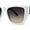 White Black - Brown Smoke, variant on Womens Luxury Fashion Oversize Thick Temple Horn Rim Diva Sunglasses White Black Brown