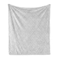 thumbnail image 1 of Ethnic Soft Flannel Fleece Blanket, Symmetrical Floral Motifs with Victorian Antique Tile Design Abstract Flourish Theme, Cozy Plush for Indoor and Outdoor Use, 70" x 90", Tan White, by Ambesonne, 1 of 6