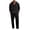 Black, variant on Men's Linen Suits Long Sleeve Hoodie Drawstring Straight Leg Pants Breathable Casual Daily Wear Matching 2 Piece Outfit XL