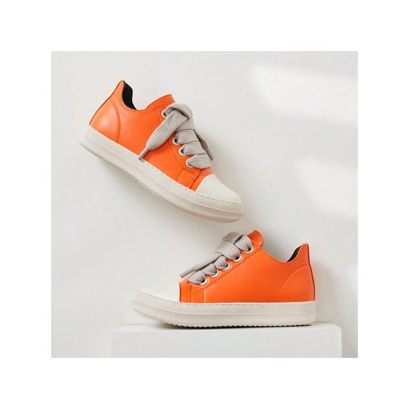 Men's Round Toe Thick Shoelace Retro Casual Sports Shoes