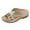 P-Gold, variant on Rinsvye Women's Summer Leather Flower Women Slippers Openwork Slippers Outdoor Beach Slippers for Women and Men Shower Quick Drying Bathroom Slippers