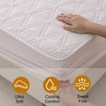 thumbnail image 3 of Lavish Cover Ultra Soft Waterproof Fitted Sheet, Washable Mattress Cover for Home, Hotel(Full, White), 3 of 9