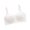 White, variant on Binhe Teen Girls Seamless Training Bras Adjustable Straps Sports Bras Girl's ComfortFlex Fit Seamless Racerback 8 to 14 Years with Stretch Breathable to Solid Color Chest Wrap