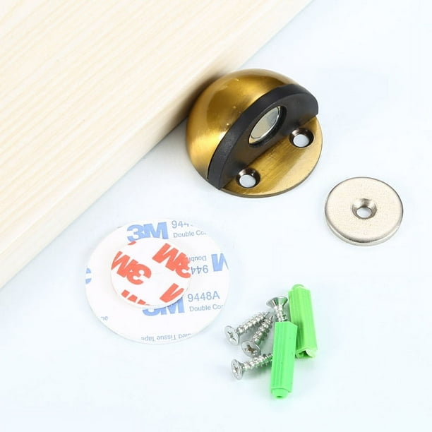 Tope de puerta anticolisión con tapa de tortuga de acero inoxidable sin perforación de succión al suelo, tope de puerta de goma engrosada con contacto de puerta de hemisferio