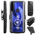 thumbnail image 1 of Compatible with TCL 30 XE Hybrid Luxguard Holster Phone Case Cover (Air Force Star), 1 of 1
