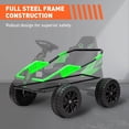 thumbnail image 2 of Luku 24V 4x4 Ride On Toy for Big Kids, 4x85W 6MPH Ride On UTV Car w/Parent Remote, 16'' Wide Seat, Music, Horn, Metal Frame, 4 Shock Absorbers, Battery Powered Electric Cars for Kids Age 3+, Green, 2 of 7