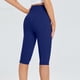 thumbnail image 4 of Leggings hasta la rodilla para mujer Capris de ejercicio de yoga de talle alto para verano informal con bolsillos, 4 of 4