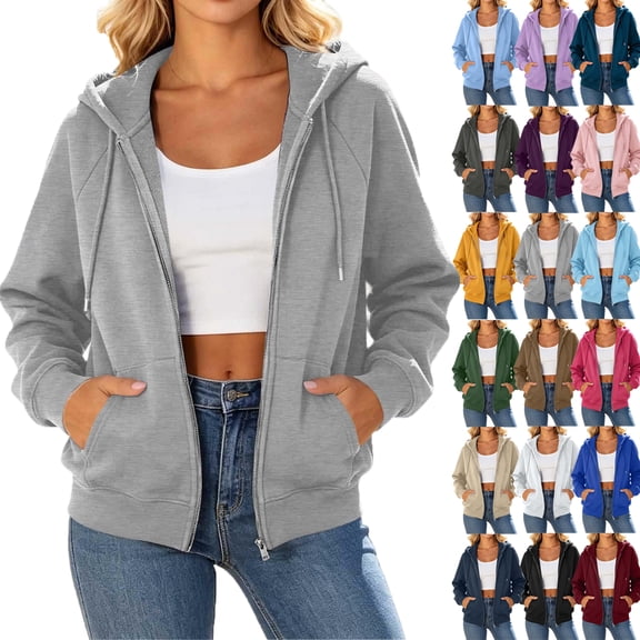 Sweatshirts For Women Trendy Casual Solid Color Drawstring Hooded Comfortable Fashion Oversized Fleece Hoodie Winter Sweatshirt With Pockets