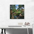 thumbnail image 2 of ARTCANVAS Summer Scene 1869 Canvas Art Print by Frederic Bazille - Size: 18" x 18" (0.75" Deep), 2 of 9