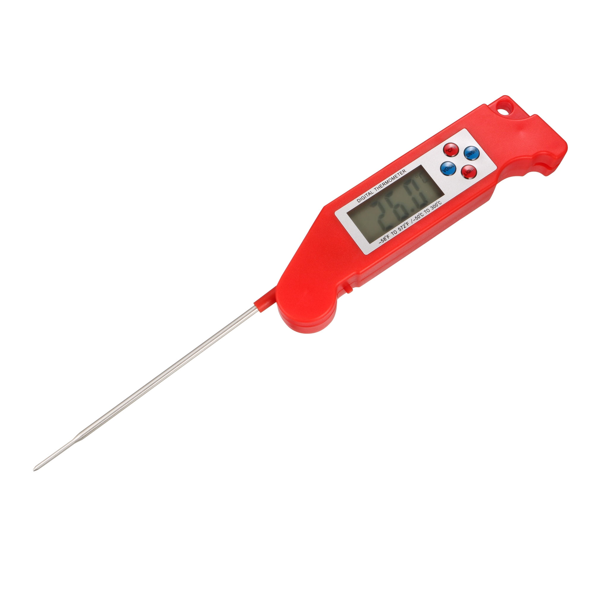Instant Read Meat Thermometer Ultra Fast Red Digital Thermometer for