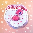 thumbnail image 2 of Grub Hug Sticker | Cute Beetle Worm Design | Valentines Gift for Couples, Insect Sticker for Laptop, Water Bottle (5x5inch), 2 of 3