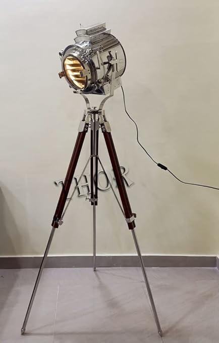 Thor Instruments 65" Nautical Chrome Spotlight Floor Lamps