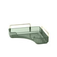 thumbnail image 2 of 360 Rotating Cosmetics Storage Rack Corner Toilet Storage Box Light Luxury Bedroom Jewelry Cosmetics Decoration Storage Rack Green, 2 of 2