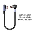 thumbnail image 4 of lanema 66W Short Data Cable Nylon Elbow USB to Type C Fast Charging Cable for Power, 4 of 9