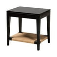 thumbnail image 2 of Baxton Studio Freya Modern Bohemian Black Finished Bayur Wood End Table, 2 of 6