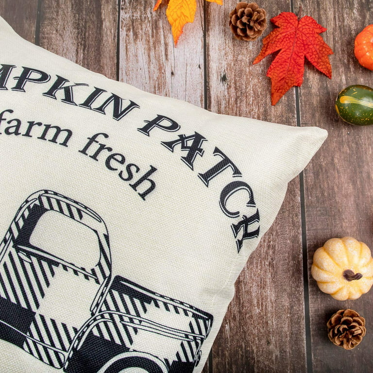  4TH Emotion Fall Pillow Covers 18x18 Set of 4 Gray Buffalo  Check Farmhouse Decorations Hello Pumpkin Outdoor Autumn Thanksgiving Farm  Pillows Decorative Throw Cushion Case Decor S23F08 : Home & Kitchen