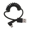 thumbnail image 2 of Spring Coiled Charging Cord USB Male to Micro USB Male Flexible 60W 480Mbps Charger Data Sync Cord for Phone Speaker, 2 of 10