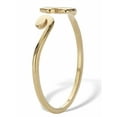 thumbnail image 2 of PalmBeach Jewelry Stackable Cat Ring Adjustable 14K Solid Yellow Gold, 2 of 5