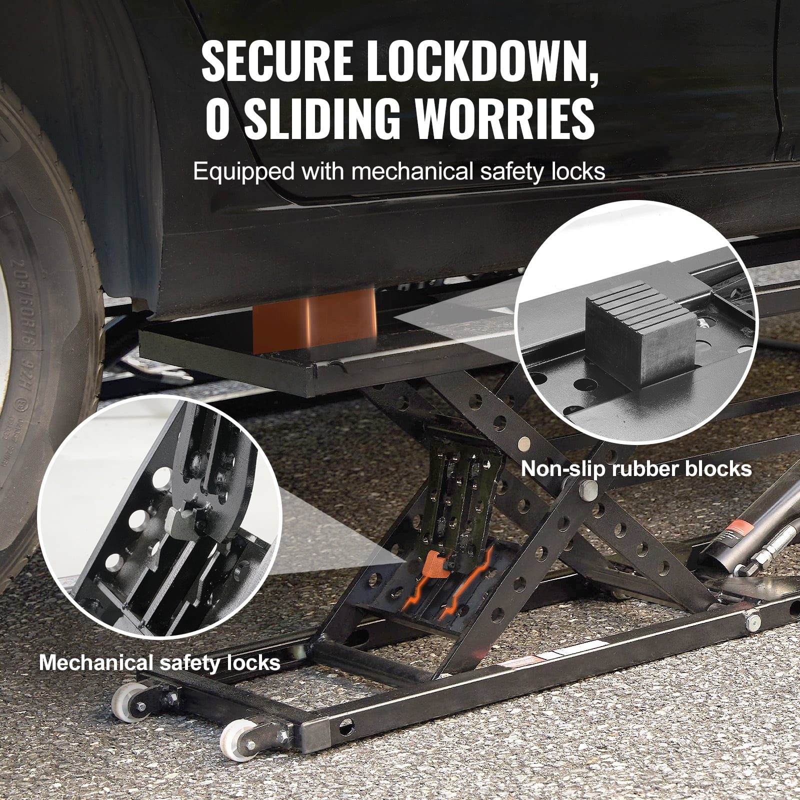 VEVOR Portable Car Lift 7000 LBS Automatic Car Lift System Jack for Home Garage
