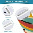 thumbnail image 3 of Yayeee 30oz Stainless Steel Tumbler with Straw and Handle Double-Wall Insulated Travel Water Bottle, Colorful Plane Stripes, 3 of 8
