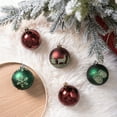 thumbnail image 3 of Majestic Winterly Nature Glittered Ornament Bauble Set, Red and Green Balls Bundle with Acorns, Snowflakes, and Spruce Tree Accents, 3 of 7