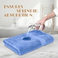 thumbnail image 2 of White Classic Luxury 650 Gsm Cotton Bath Sheet Towels, Extra Large Bathroom Towels Oversized, Light Blue, 35 x 70, 2 Pack, 2 of 6