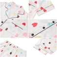 thumbnail image 5 of UVN Pajamas Sets for Women Short Sleeve Button Down Tops And Pants Sleepwear Soft Silk Satin Pjs Loungewear 2 Piece Outfit, 5 of 8