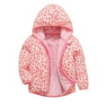 thumbnail image 2 of Qingpeng Toddler Girls Fleece Lined Warm Jacket Kids Casual Hooded Zipper Long Sleeve Thick Warm Outerwear, 2 of 9