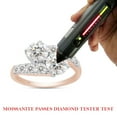 thumbnail image 7 of 2 Carat Center 6MM Round Cut Lab Created Moissanite Diamond Two Stone Bypass Engagement Ring For Women In 14K Rose Gold Over Sterling Silver (G-H Color, VVS1 Clarity, 2 Cttw)-9, 7 of 7