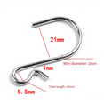 thumbnail image 6 of 100PCS Gutter Hang Hooks Christmas Lights Ornament Hook Light Clips for Hanging Xmas Decoration Outside String Lights, 6 of 6